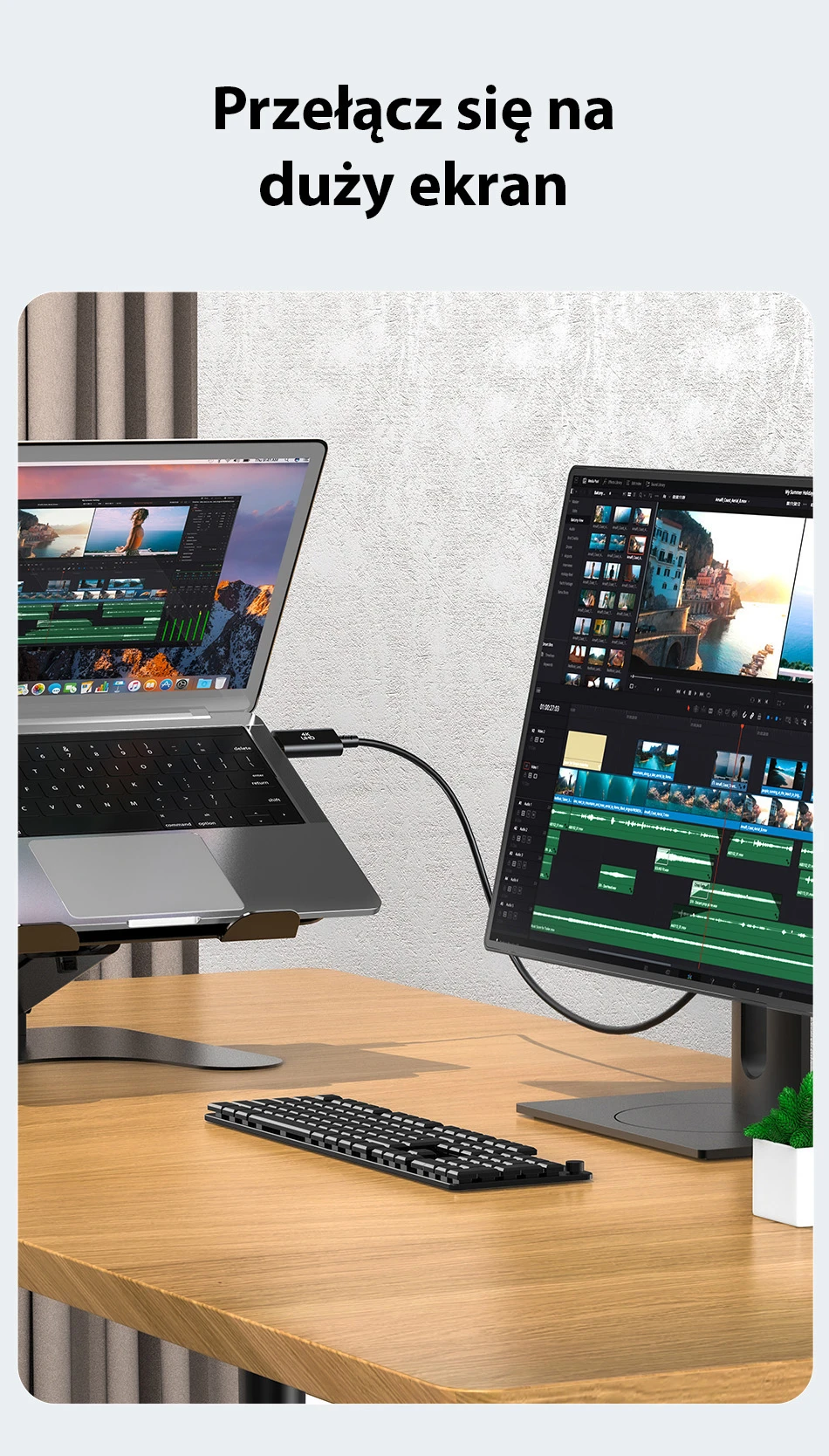 AWEI kabelis CL-212T USB-C na HDMI 4K 30Hz juodos spalvos aprašymas - Prekės nuotrauka AWEI kabelis CL-212T USB-C na HDMI 4K 30Hz juodos spalvos aprašymas - Prekės nuotrauka