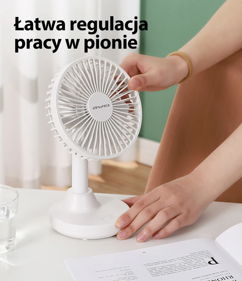 AWEI Mini biuro ventiliatorius F29 juodos spalvos aprašymas - Prekės nuotrauka AWEI Mini biuro ventiliatorius F29 juodos spalvos aprašymas - Prekės nuotrauka
