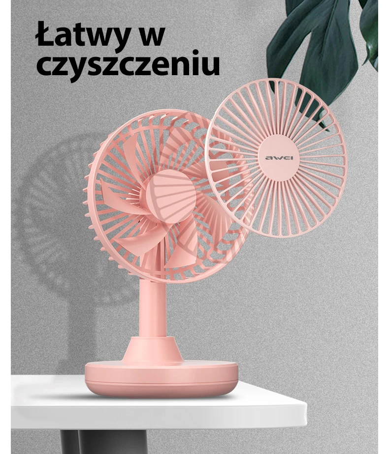AWEI Mini biuro ventiliatorius F29 juodos spalvos aprašymas - Prekės nuotrauka AWEI Mini biuro ventiliatorius F29 juodos spalvos aprašymas - Prekės nuotrauka
