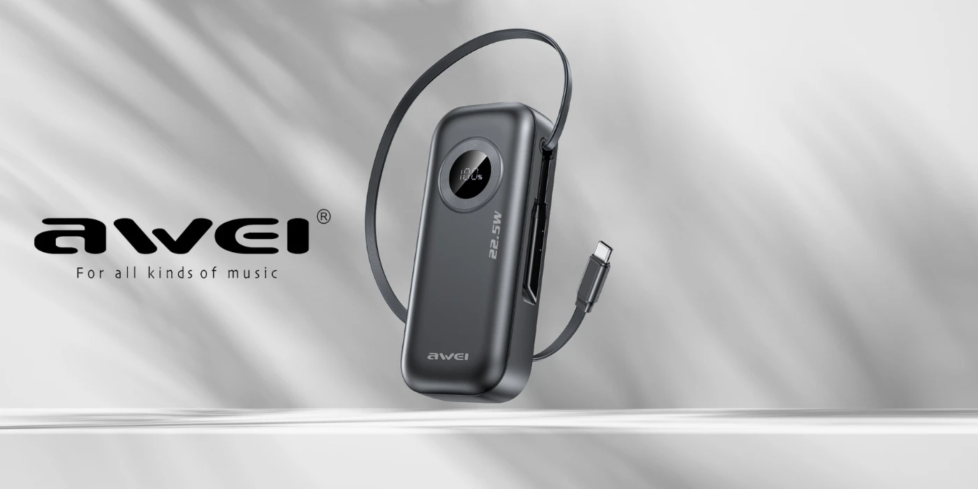 AWEI PowerBank PA-9 10000mAh 22.5W juodos spalvos aprašymas - Prekės nuotrauka AWEI PowerBank PA-9 10000mAh 22.5W juodos spalvos aprašymas - Prekės nuotrauka