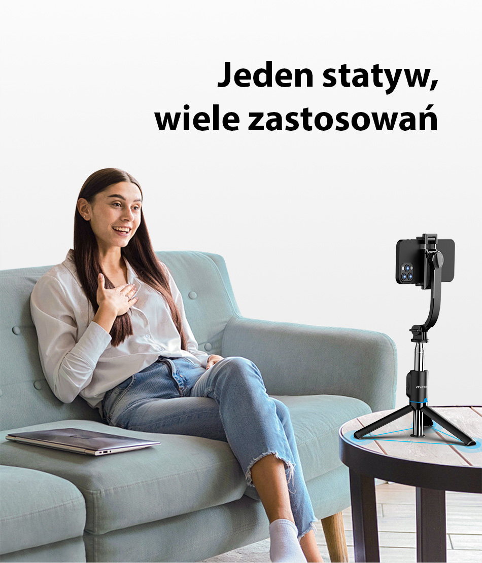 AWEI Selfie Stick X49 juodos spalvos aprašymas - Prekės nuotrauka AWEI Selfie Stick X49 juodos spalvos aprašymas - Prekės nuotrauka