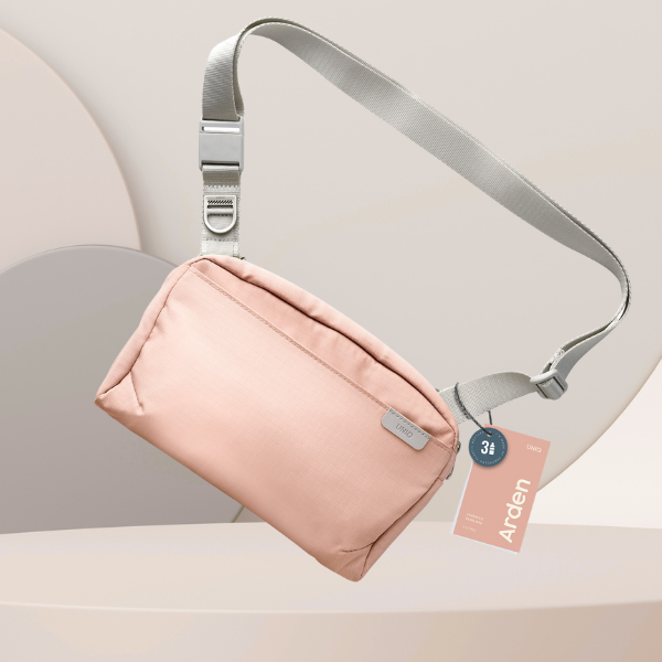 Bag UNIQ Arden Sling 2L rožinės spalvos aprašymas - Prekės nuotrauka