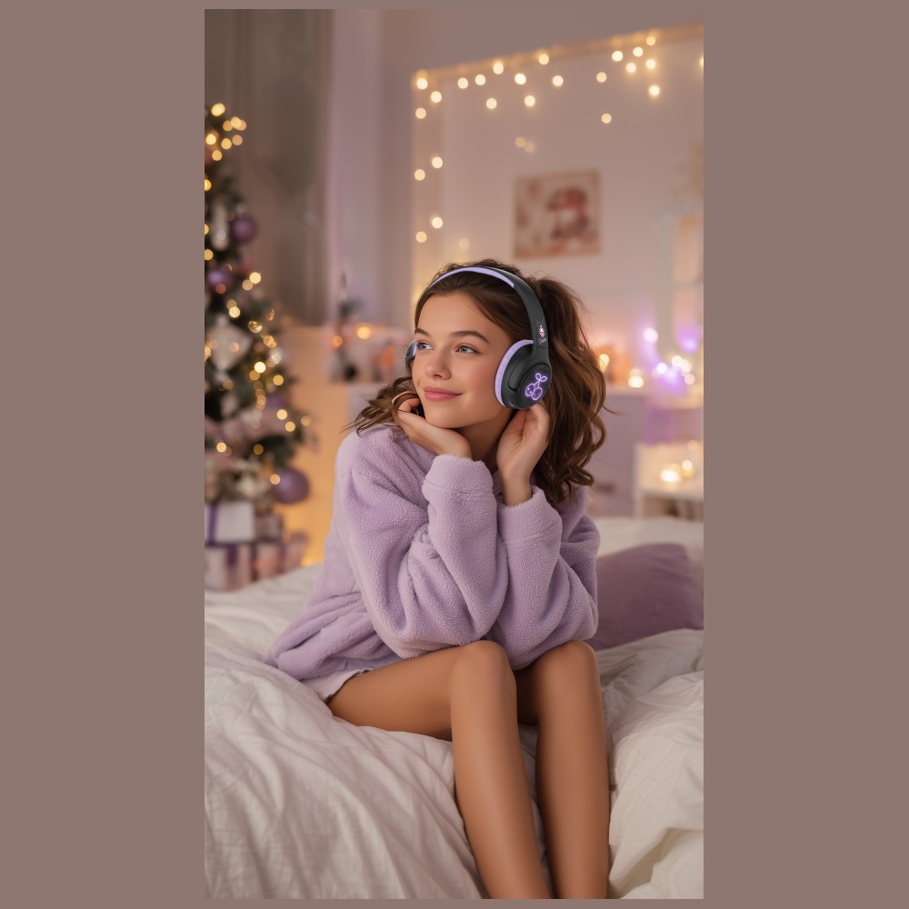 Belaidės Ausinės OTL Kuromi LED Light Up aprašymas - Prekės nuotrauka