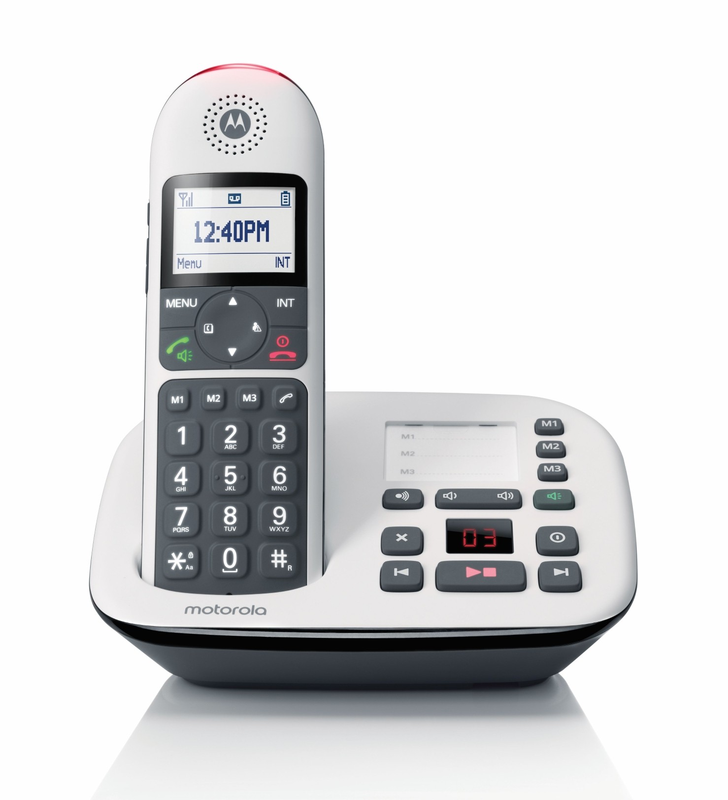 Belaidis fiksuoto ryšio telefonas Motorola CD5011 baltas aprašymas - Prekės nuotrauka