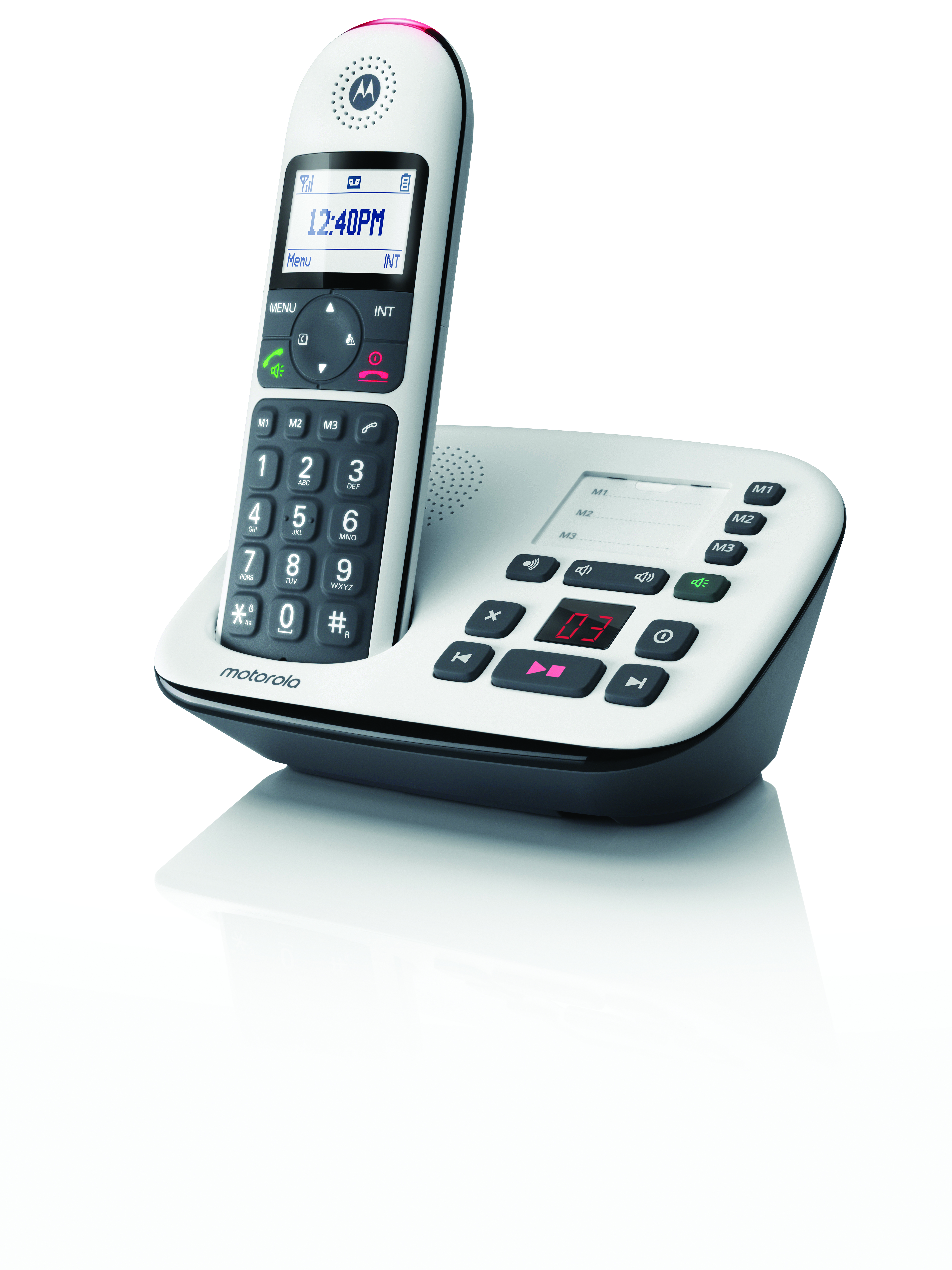 Belaidis fiksuoto ryšio telefonas Motorola CD5011 baltas aprašymas - Prekės nuotrauka