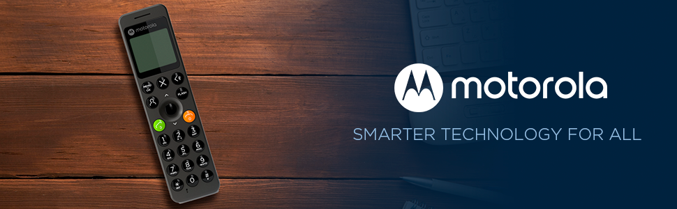 Belaidis fiksuoto ryšio telefonas Motorola DOT201 juodas aprašymas - Prekės nuotrauka