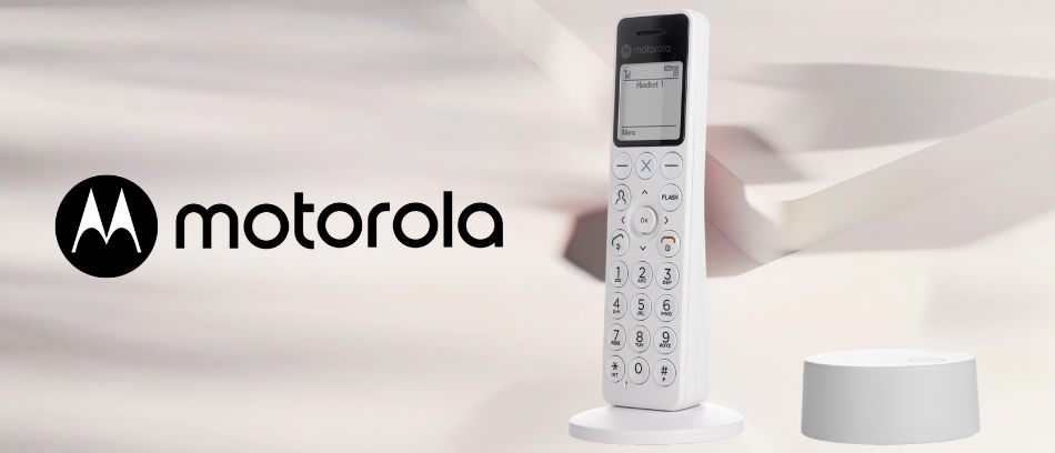 Belaidis fiksuoto ryšio telefonas Motorola DOT411 baltas aprašymas - Prekės nuotrauka