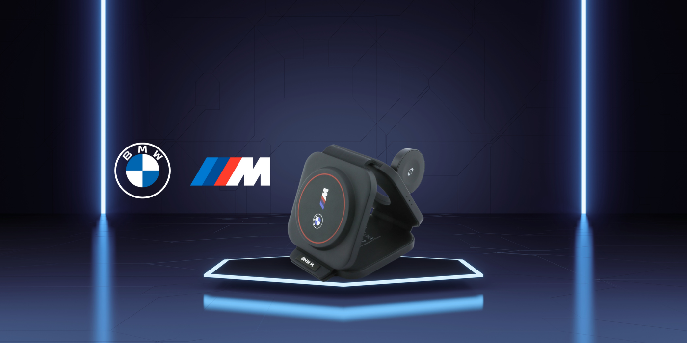 Belaidis įkroviklis 3in1 BMW M Q2 Print Logo raudonos spalvos aprašymas - Prekės nuotrauka Belaidis įkroviklis 3in1 BMW M Q2 Print Logo raudonos spalvos aprašymas - Prekės nuotrauka