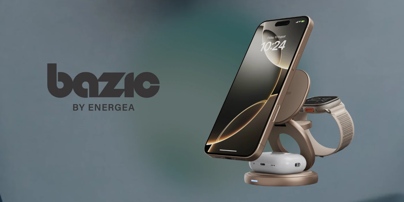 Energea Belaidis įkroviklis Bazic Gomag Gyre 3in1 15W Fast Charging geltonos spalvos aprašymas - Prekės nuotrauka Energea Belaidis įkroviklis Bazic Gomag Gyre 3in1 15W Fast Charging geltonos spalvos aprašymas - Prekės nuotrauka