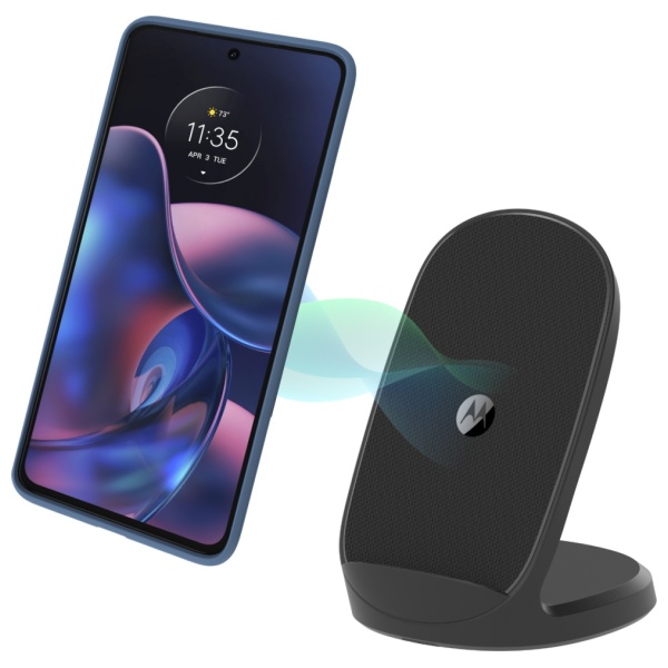 Belaidis įkroviklis Motorola TurboPower 15W Stand Pad Qi juodos spalvos aprašymas - Prekės nuotrauka Belaidis įkroviklis Motorola TurboPower 15W Stand Pad Qi juodos spalvos aprašymas - Prekės nuotrauka