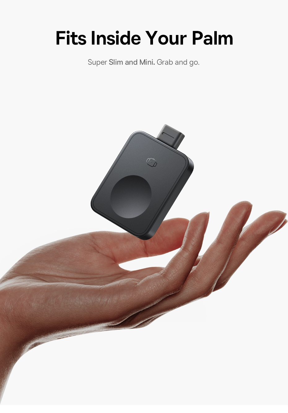 Baseus Belaidis magnetinis įkroviklis MagPro USB-C 2.5W Watch laikrodžiams, juodas aprašymas - Prekės nuotrauka