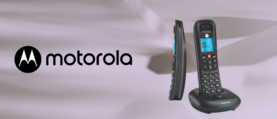 Belaidis stacionarus telefonas Motorola CD4001 juodas aprašymas - Prekės nuotrauka