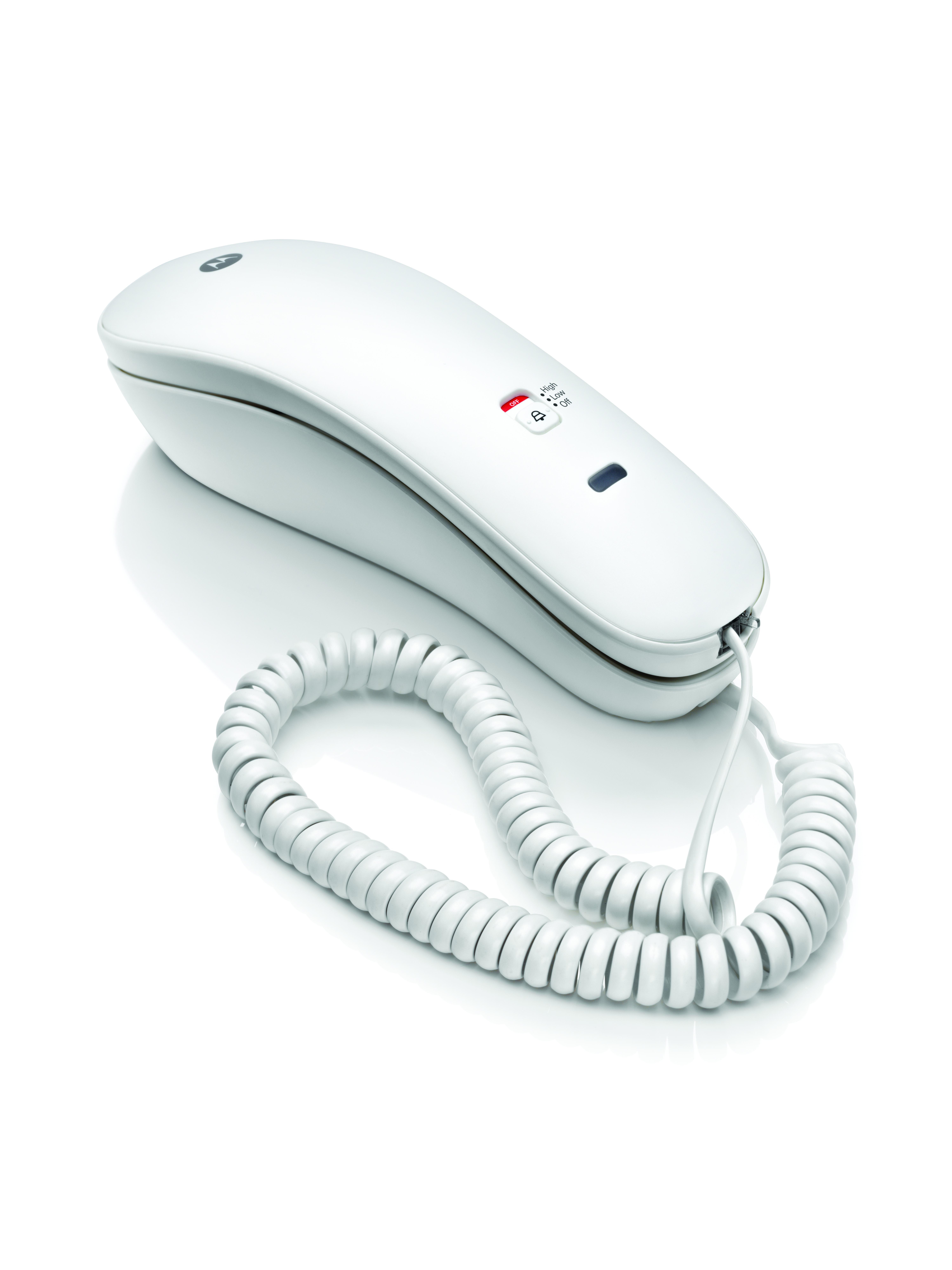 Belaidis telefonas su sieniniu laikikliu Motorola CT50 baltas aprašymas - Prekės nuotrauka