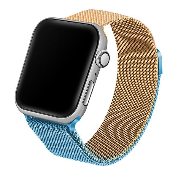 Beline Apple Watch apyrankė Steel42/44/45/49mm Mėlyna/aukso spalvos Mėlyna/aukso spalvos aprašymas - Prekės nuotrauka