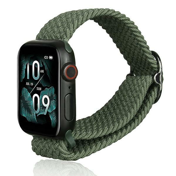 Beline Apple Watch Textile apyrankė 38/40/41mm žalios spalvos aprašymas - Prekės nuotrauka