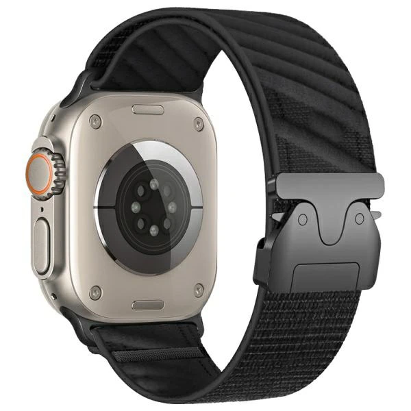 Beline apyrankė Apple Watch Oblique 42/44/45/49mm juodos spalvos aprašymas - Prekės nuotrauka