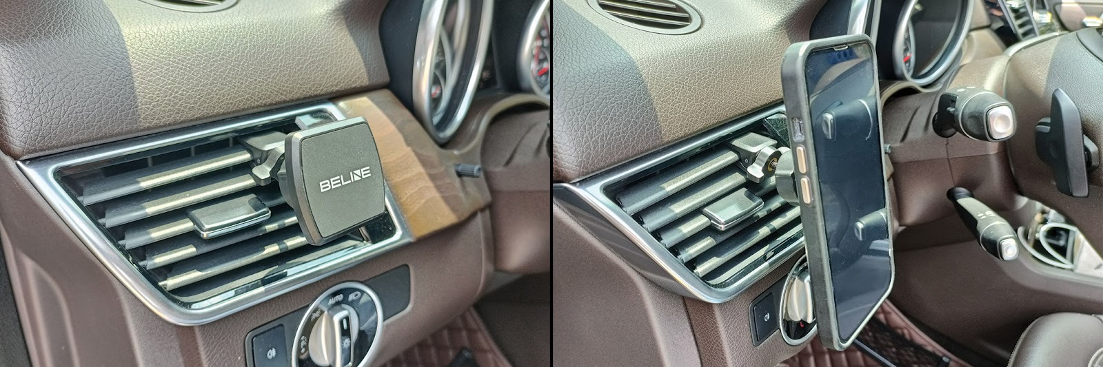 Beline automobilinis laikiklis BLNMH01 magnetinis, skirtas ventiliacijos grotelėms (magnetinis ventiliacijos grotelėms) aprašymas - Prekės nuotrauka
