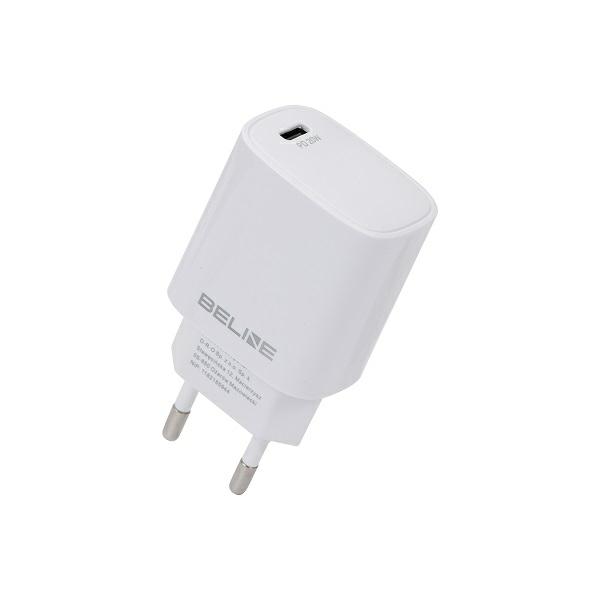 Beline įkroviklis 1x USB-C 20W baltos spalvos (tik antgalis) PD 3.0 BLNCW20 aprašymas - Prekės nuotrauka Beline įkroviklis 1x USB-C 20W baltos spalvos (tik antgalis) PD 3.0 BLNCW20 aprašymas - Prekės nuotrauka