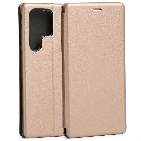 Beline Dėklas Book Magnetic Samsung S23Ultra S918 auksinis aprašymas - Prekės nuotrauka