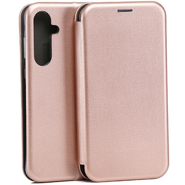 Beline Dėklas knygutė Magnetic Samsung A35A356 rožinio aukso spalvos aprašymas - Prekės nuotrauka