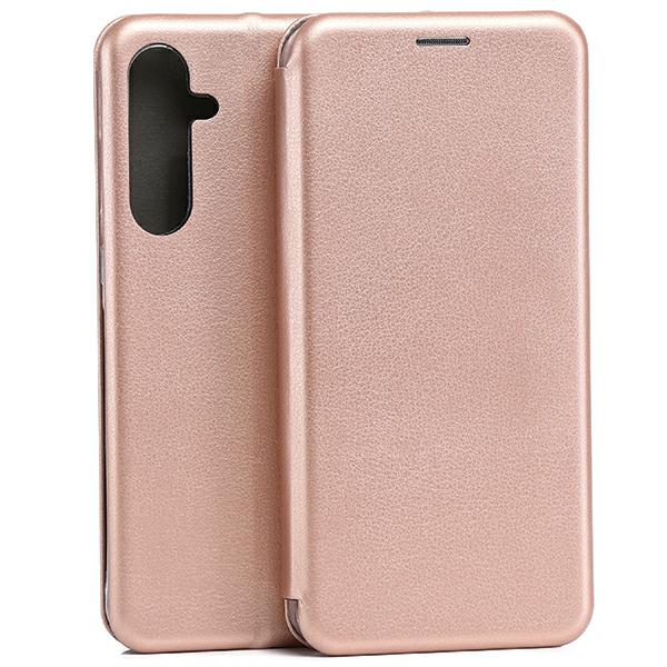 Beline Dėklas knygutė Magnetic Samsung A55A556 rožinio aukso spalvos aprašymas - Prekės nuotrauka