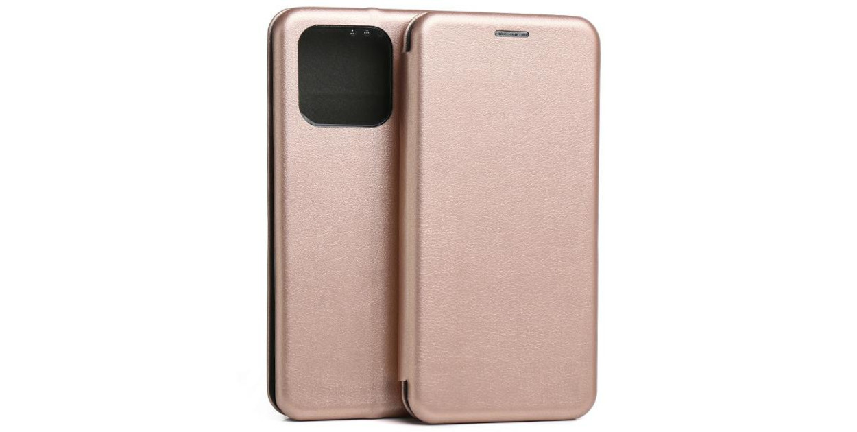 Beline Dėklas knygutė Magnetic Xiaomi 13 rožinio aukso spalvos aprašymas - Prekės nuotrauka