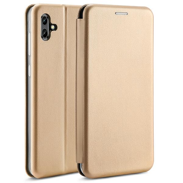 Beline Dėklas knygutės tipo magnetinis Samsung Galaxy xCover6 Pro aukso spalvos aprašymas - Prekės nuotrauka