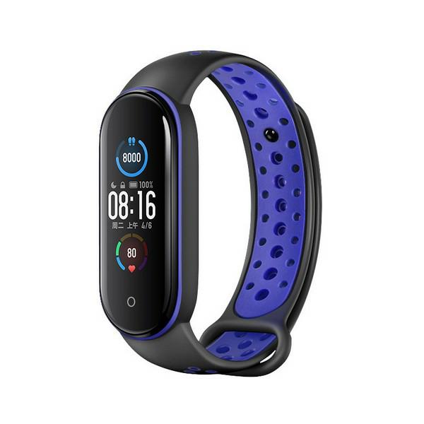 Beline Design Mi Band 7/6/5 apyrankė juodos spalvos-mėlynas aprašymas - Prekės nuotrauka Beline Design Mi Band 7/6/5 apyrankė juodos spalvos-mėlynas aprašymas - Prekės nuotrauka