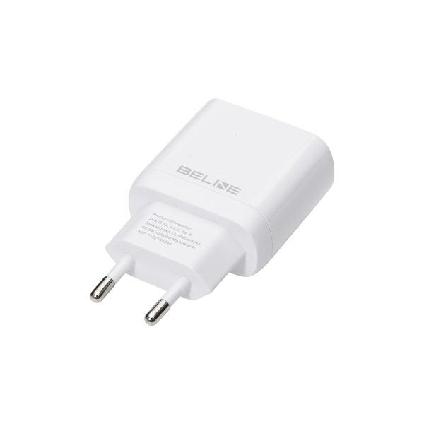 Beline įkroviklis 1x USB-C 25W + USB-C laidas baltos spalvos /baltos spalvos PD 3.0 BLNCW25C GaN aprašymas - Prekės nuotrauka