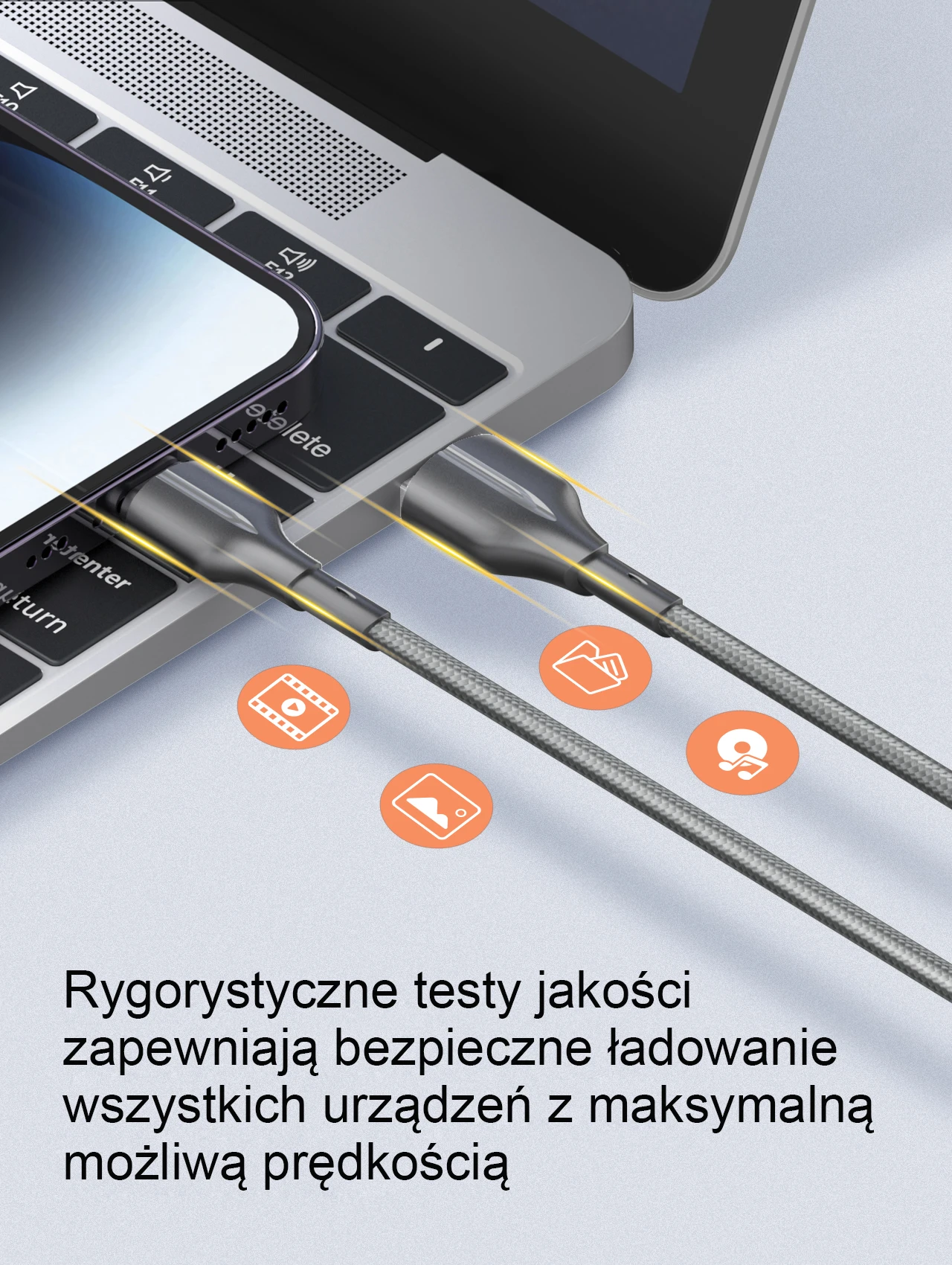 Beline kabelis 25W USB-A/USB-C 1m juodos spalvos BLNCBC01 aprašymas - Prekės nuotrauka