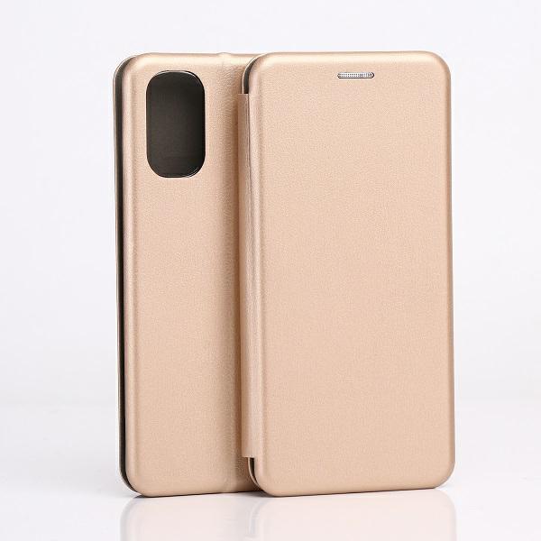 Beline knygos tipo magnetinis dėklas Moto E32/E32s auksinis aprašymas - Prekės nuotrauka