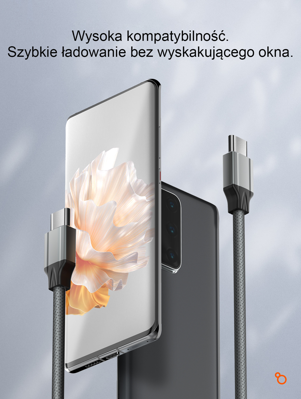 Beline laidas 65W USB-C/USB-C 1m baltos spalvos BLNCWC03 aprašymas - Prekės nuotrauka