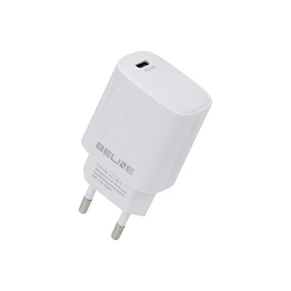 Beline Laidinis įkroviklis 1x USB-C 20W baltos spalvos (only head) PD 3.0 BLNCW20 aprašymas - Prekės nuotrauka Beline Laidinis įkroviklis 1x USB-C 20W baltos spalvos (only head) PD 3.0 BLNCW20 aprašymas - Prekės nuotrauka