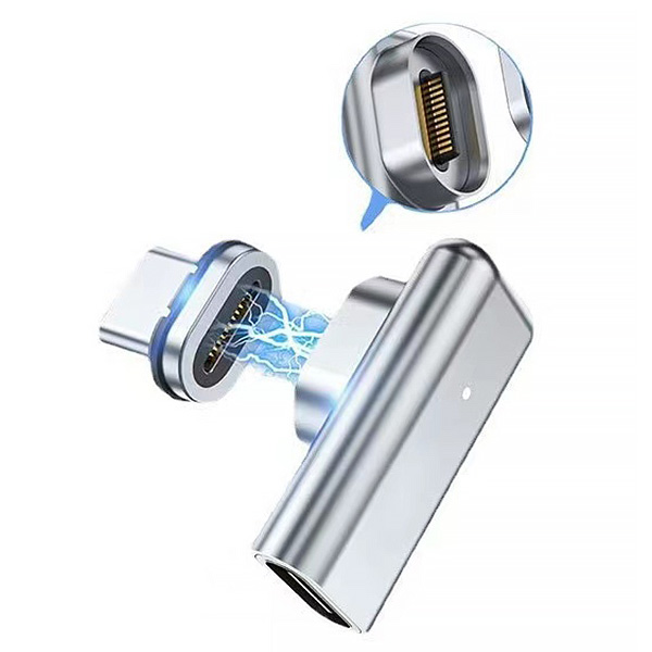 Beline magnetinis adapteris USB-C sidabrinis DAC BLNAM01 aprašymas - Prekės nuotrauka