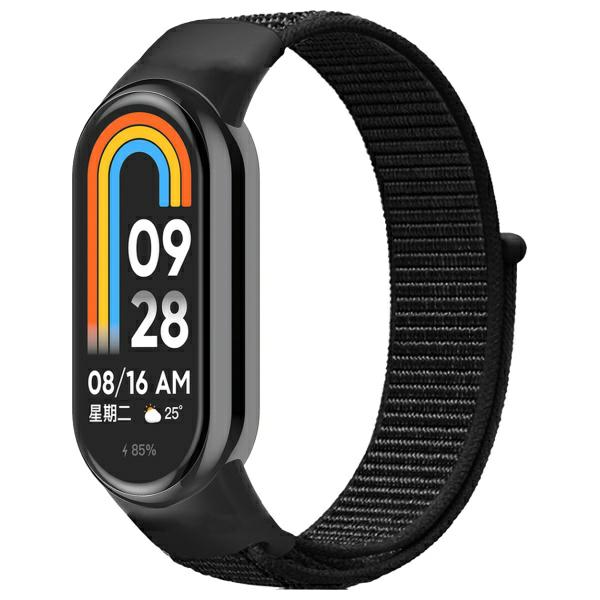 Beline Mi Band 10/9/8 NylonLoop apyrankė juodos spalvos aprašymas - Prekės nuotrauka