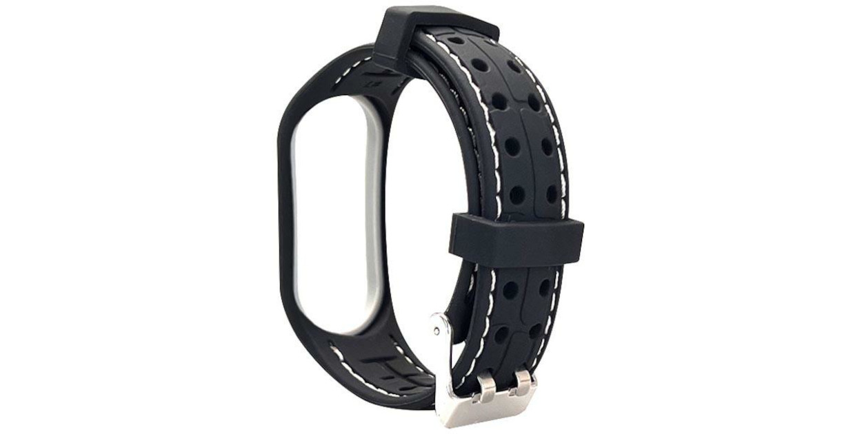 Beline Mi Band 7 išmanioji apyrankė juodos spalvos/baltos spalvos aprašymas - Prekės nuotrauka