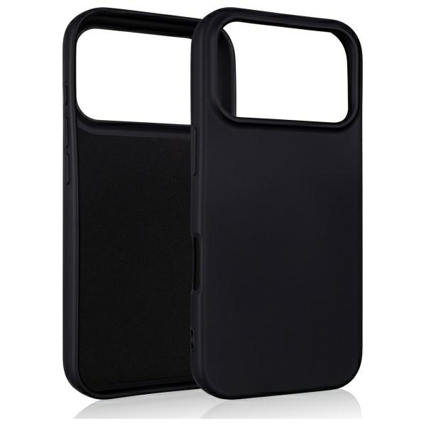 Beline silikoninis dėklas iPhone 17 Pro juodos spalvos aprašymas - Prekės nuotrauka
