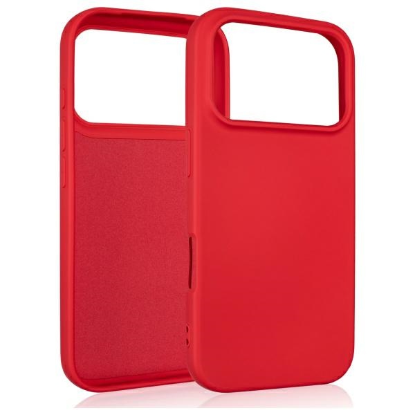 Beline silikoninis dėklas iPhone 17 Pro raudonas aprašymas - Prekės nuotrauka