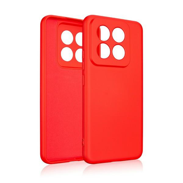 Beline silikoninis dėklas Xiaomi 14 Pro raudonas aprašymas - Prekės nuotrauka
