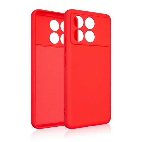 Beline silikoninis dėklas Xiaomi Poco F6 Pro raudonas aprašymas - Prekės nuotrauka