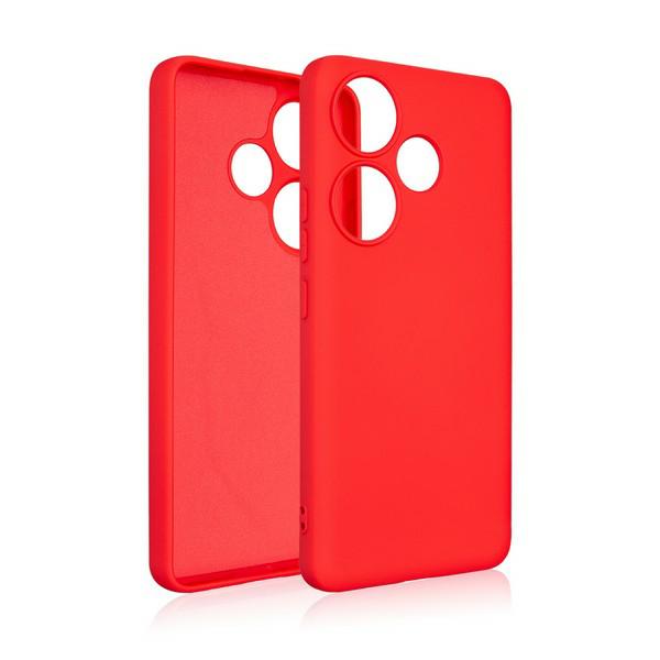 Beline silikoninis dėklas Xiaomi Poco F6 raudonas aprašymas - Prekės nuotrauka
