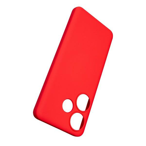 Beline silikoninis dėklas Xiaomi Poco F6 raudonas aprašymas - Prekės nuotrauka
