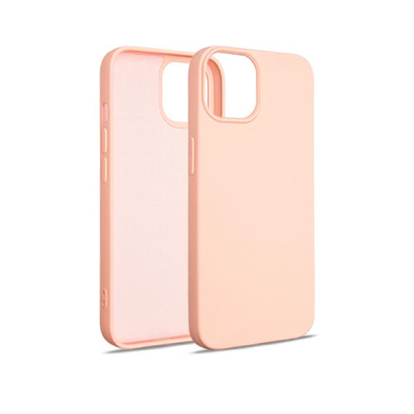 Beline silikoninis iPhone 15 6.1″ dėklas, rožinio aukso spalvos aprašymas - Prekės nuotrauka