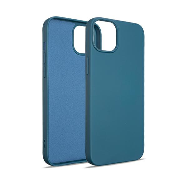 Beline silikoninis iPhone 15 Plus 6.7″ dėklas, mėlynas aprašymas - Prekės nuotrauka