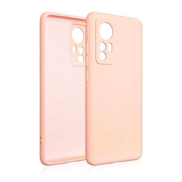 Beline silikoninis Xiaomi 12 dėklas, rožinio aukso spalvos aprašymas - Prekės nuotrauka