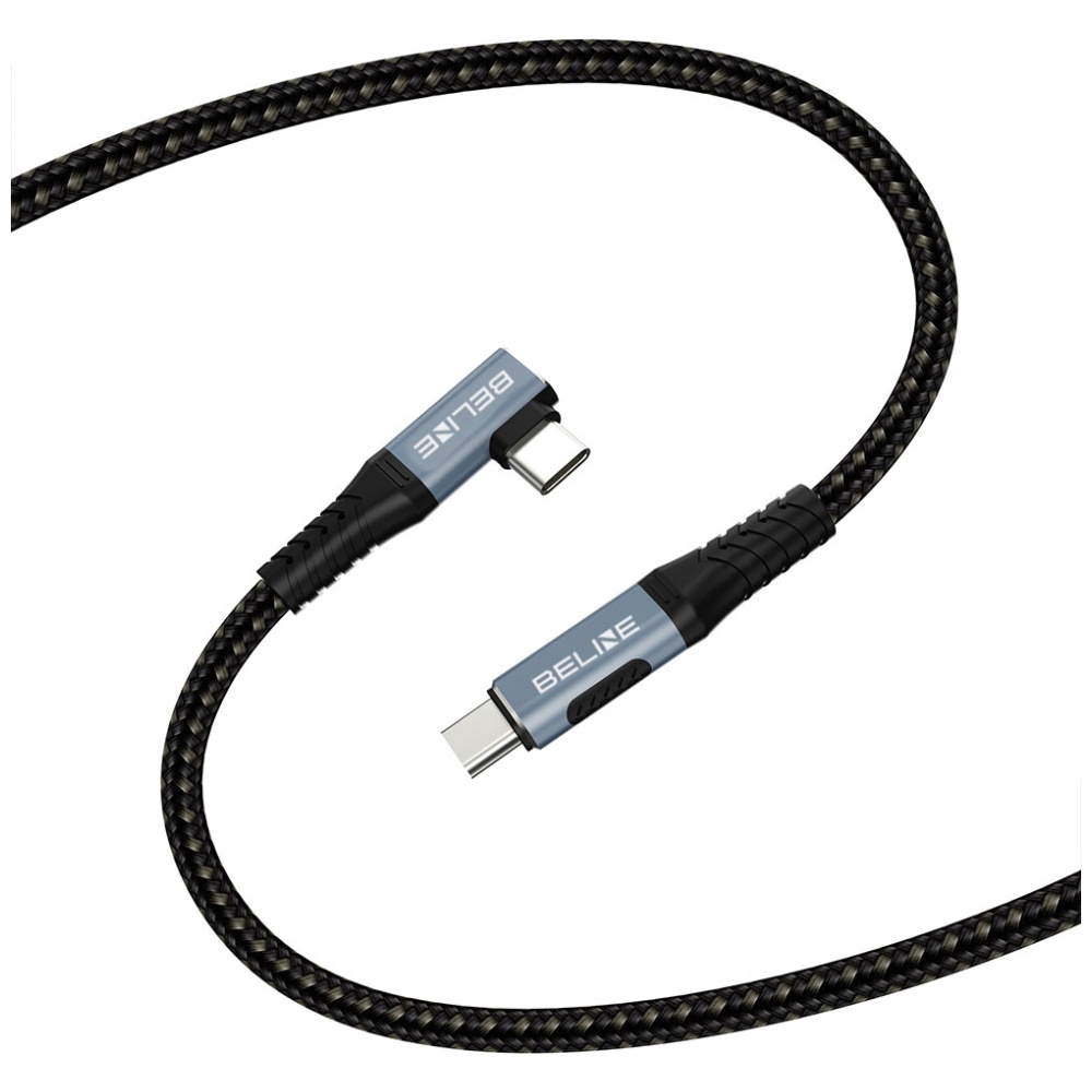 Beline Thunderbolt 4 stačiu kampu jungiamas USB-C laidas 1 m, 48V/5A, 40Gbps, 240W, 8K 60Hz, juodas aprašymas - Prekės nuotrauka
