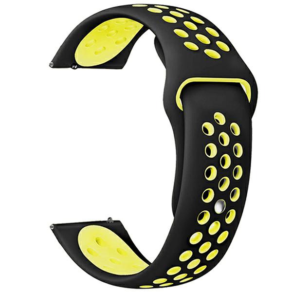 Beline Watch apyrankė 20mm Sport Silicone juodos spalvos/geltonos spalvos Box aprašymas - Prekės nuotrauka