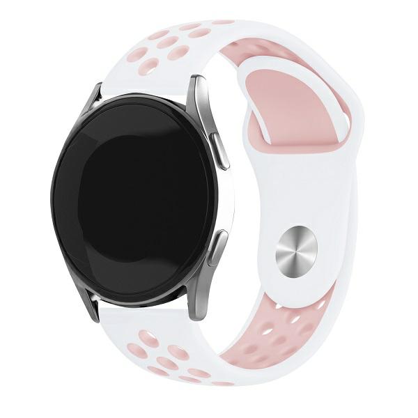 Beline Watch apyrankė 20mm sportinė silikoninė balta/rožinė balta/rožinė dėžutė aprašymas - Prekės nuotrauka