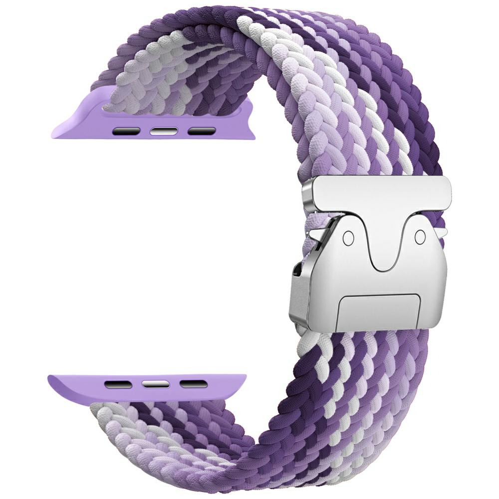 Beline Woven Nylon Parachute apyrankė for Apple Watch 42/44/45/49mm violetinės spalvos aprašymas - Prekės nuotrauka