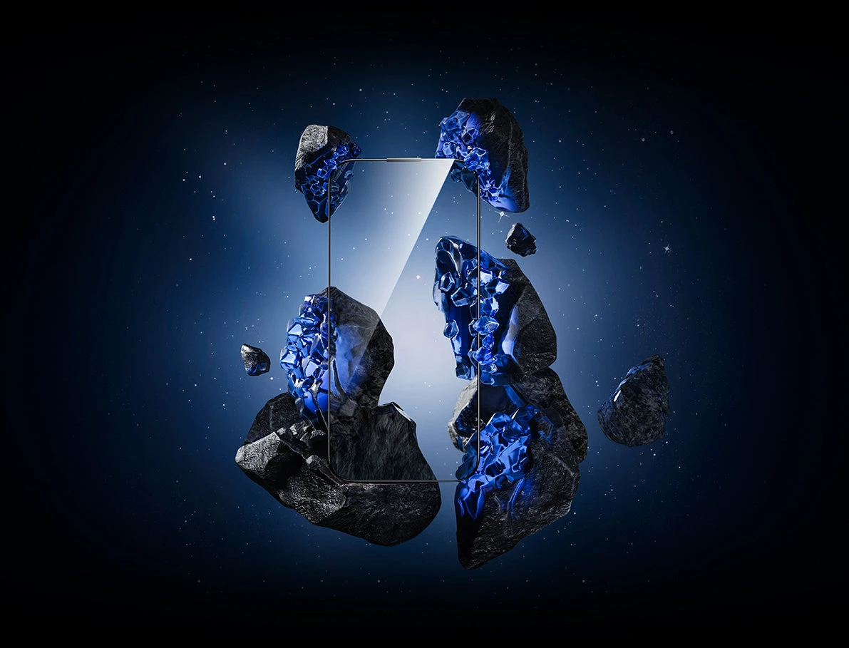 Benks Apsauginis stiklas Glass Warrior Sapphire Coating skirtas Apple iPhone 17 Pro Max juodas aprašymas - Prekės nuotrauka